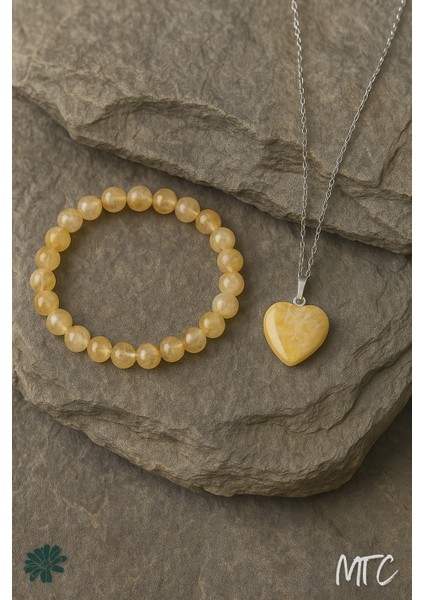 Sitrin Doğal Taş Bileklik & Kolye modelleri