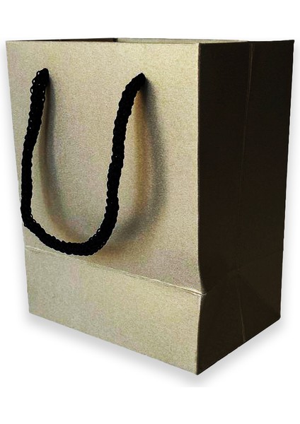 50 Adet Lüks Altın Kuyumcu Karton Çanta (12X15X8)