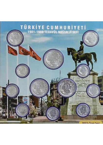 Türkiye Cumhuriyeti 1981 - 1988 Nostalji Özel Para Seti