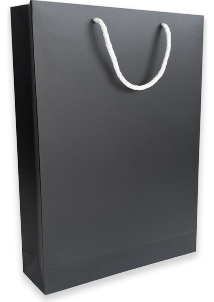 10 Adet Siyah Karton İpli Çanta (25X38X8) modelleri