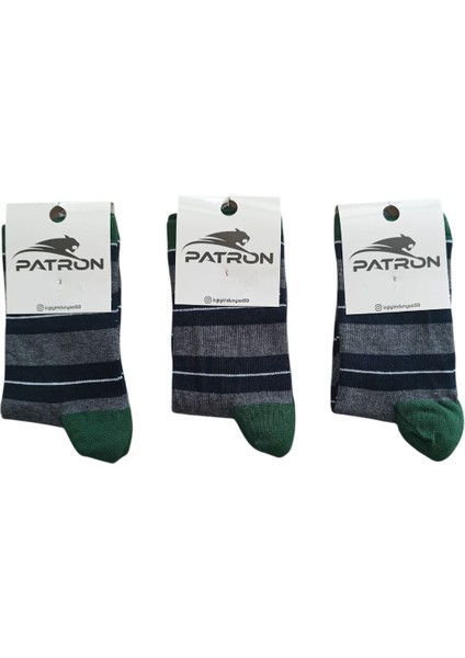 Erkek Çocuk 3'lü Likralı Uzun Çorap