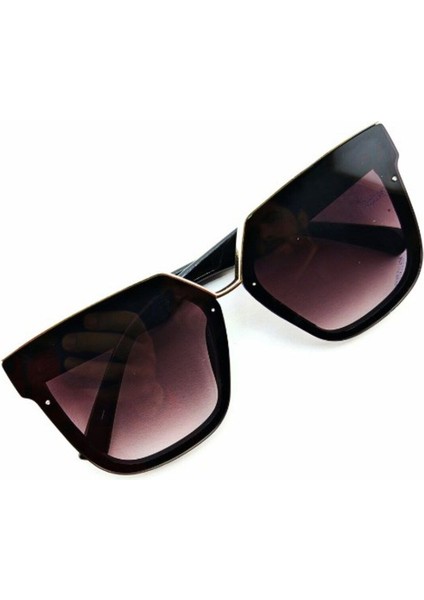 Gold Üst Siyah Çerçeve Kadın Güneş Gözlüğü Uv 400 Korumalı Ce Sertifikalı Güneş Gözlüğü modelleri