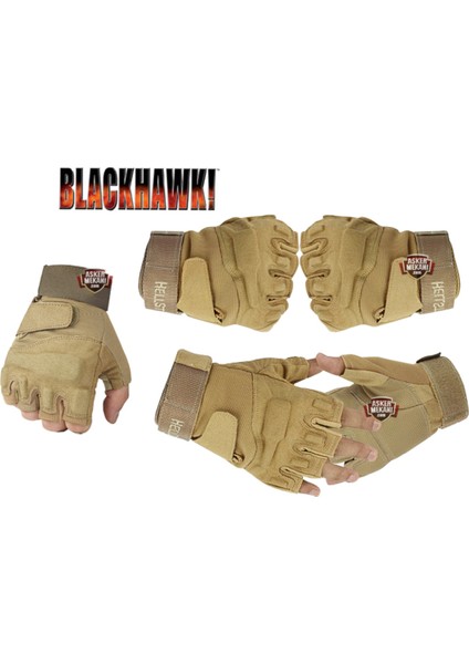 Solag Yarım Parmak Taktik Eldiven Kahverengi