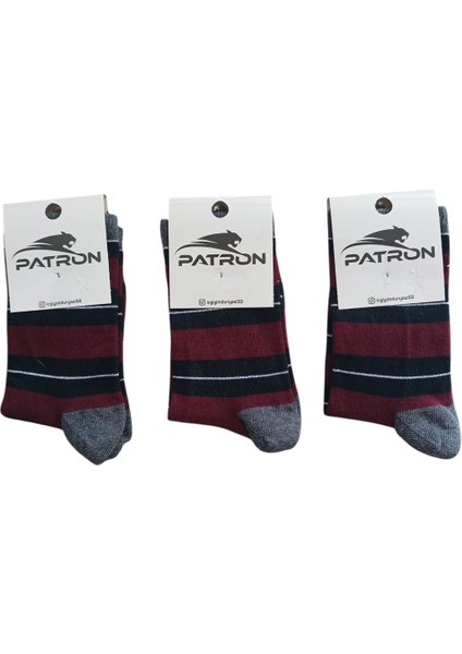 Erkek Çocuk 3'lü Likralı Uzun Çorap