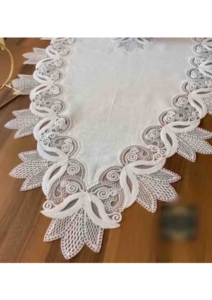 Zeynoceyiz 5 Parça Gardenya Keten Lüks Salon Takımı Krem