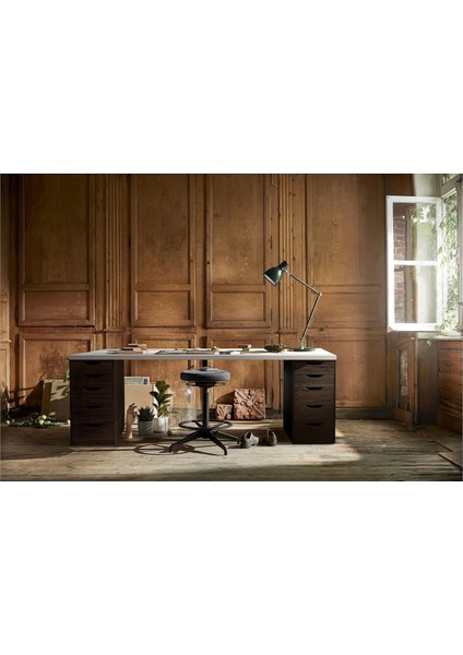 Alex Çalışma Masası Beyaz-Venge 200X60 cm Lagkapten Adıls