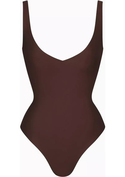 Body Plunge Thong Bodysuit, Derin Yaka, Tanga Kesim, Şık ve Cesur Silüet modelleri