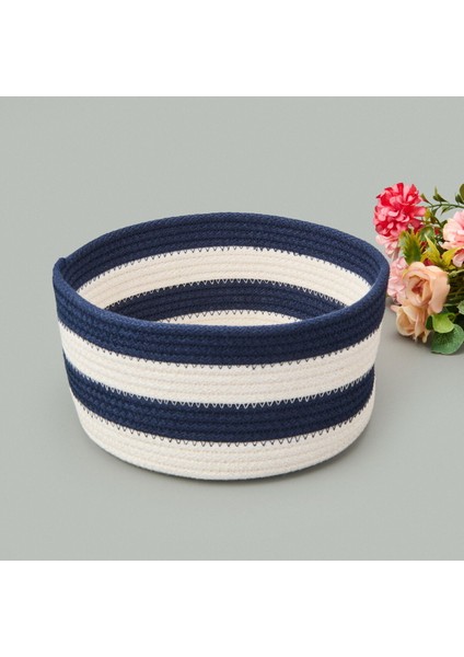 Renkli Nautical Dekoratif Sepet, Siyah/beyaz, 20X10 Cm, Şık ve Fonksiyonel Tasarım fiyatları
