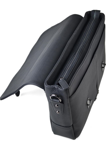 Hakiki Deri 13 Inc Çok Bölmeli Evrak ve Laptop Çantası