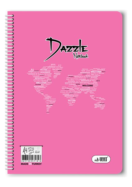 40 Yaprak Kareli A4 Plastik Kapak Spiralli Defter modelleri