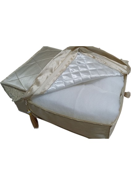 Bej Fransız Dantelli Şık Hurç, Zarif ve Kullanışlı Seyahat Aksesuarı indirimleri