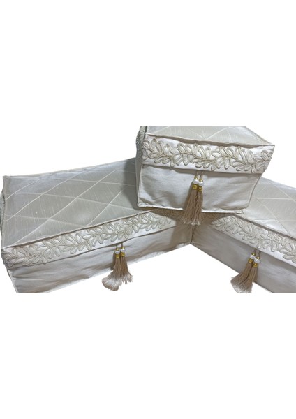 Gri Fransız Dantelli Hurç Seti, Şık ve Zarif Saklama Çözümleri modelleri