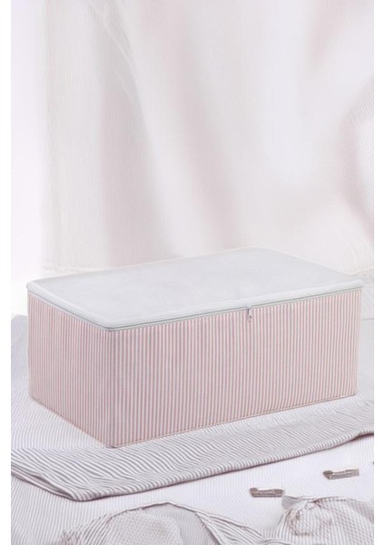 Pembe Çizgili Orta Boy Çekyat Altı ve 5 Adet Hurç, 50X30X20 cm modelleri