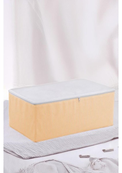 Turuncu Çizgili Medium Baza Çekyat Altı ve 5 Adet Hurç 50X30X20 cm fiyatları