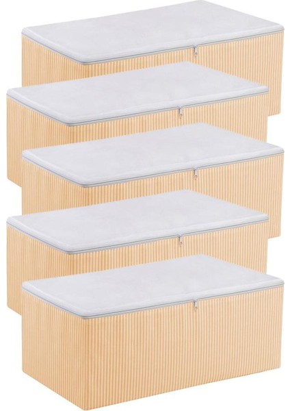 Turuncu Çizgili Medium Baza Çekyat Altı ve 5 Adet Hurç 50X30X20 cm modelleri