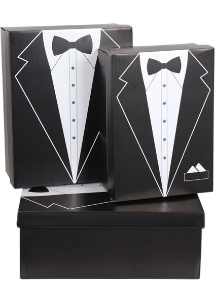 Erkek Iç Giyim Seti, Bakım ve Çeyiz Kolisi, Nişan ve Damat Bohçası, Siyah modelleri