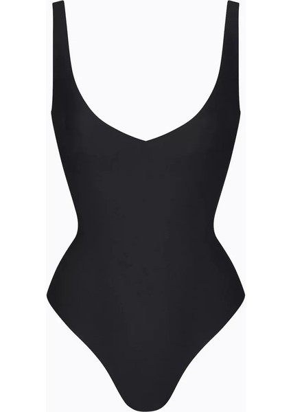 Body Plunge Thong Bodysuit, Derin Yaka, Tanga Kesim, Şık ve Cesur Silüet