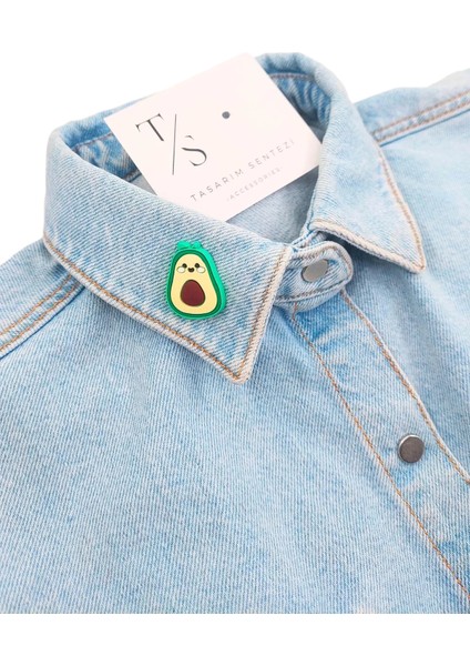 Rozet Silikon Broş Avokado Meyve Tropik Yaka Çanta Kıyafet Şapka Aksesuar fiyatları