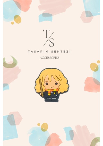 Rozet Silikon Broş Harry Potter Hermione Granger Kitap Film Yaka Çanta Kıyafet Şapka Aksesuar