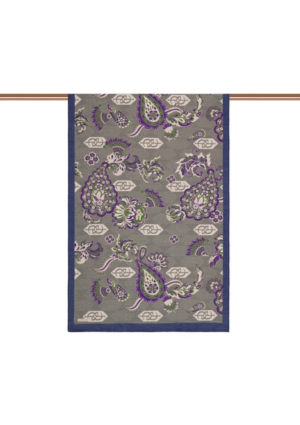 Gri Mavi Ipekevi Dört Mevsim Tensel Şal 2268