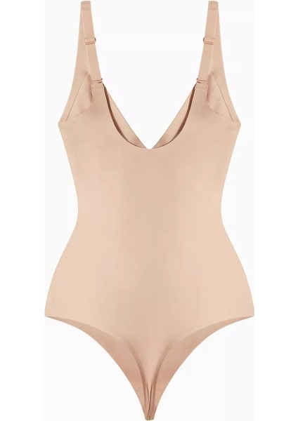 Body Plunge Thong Bodysuit, Derin Yaka, Tanga Kesim, Şık ve Cesur Silüet fiyatları