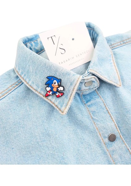 Rozet Silikon Broş Sonic Kirpi The Hedgedog Oyun Film Yaka Çanta Kıyafet Şapka Aksesuar fiyatları