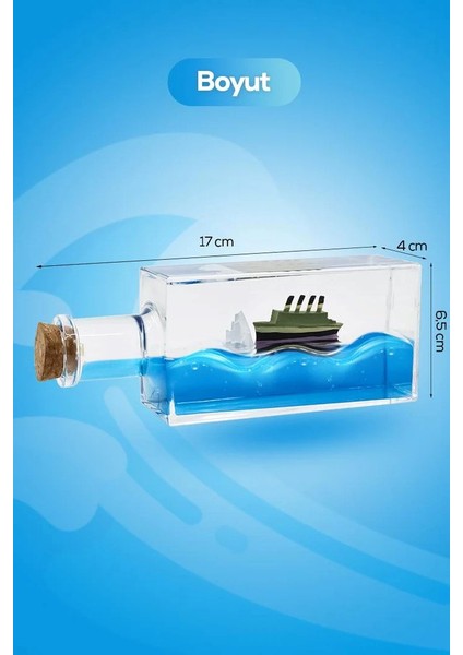 Dekoratif Şişe Içinde Batmayan Gemi Titanic ve Buzdağı Maketi - Sevgiliye Hediye Ofis & Ev Aksesuarı modelleri