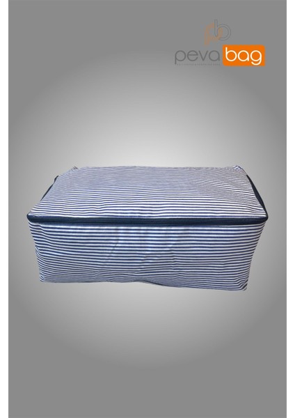 Mavi Çizgili Baza Altı Saklama Hurç Seti (5 Adet) 55X60X20 cm modelleri