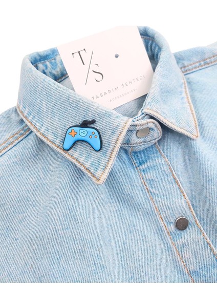 Rozet Silikon Broş Playstation Oyun Konsolu Kol Joystick Gamepad Yaka Çanta Kıyafet Şapka Aksesuar fiyatları