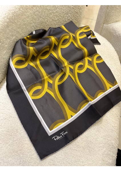 Füme Pablio Ferre Burgu Desen Twill Ipek Eşarp