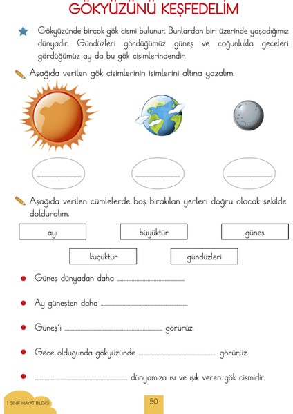 Ilkokul 1. Sınıf Kaynak Kitapları Serisi / Hayat Bilgisi Kitabım (Yeni Müfredat) fiyatları