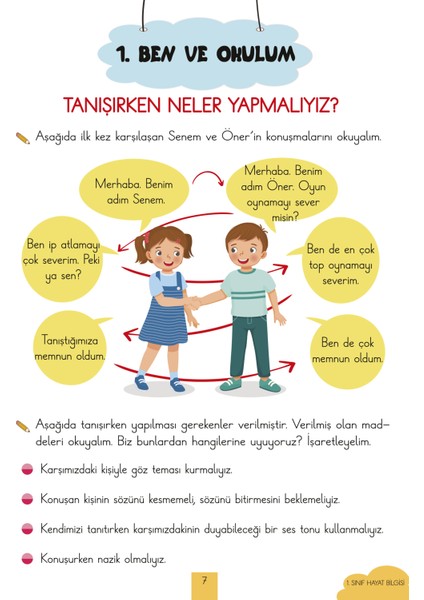 Ilkokul 1. Sınıf Kaynak Kitapları Serisi / Hayat Bilgisi Kitabım (Yeni Müfredat) fırsatları