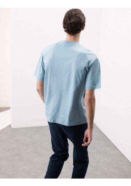 Saf Supima Pamuklu Oversize T-shirt