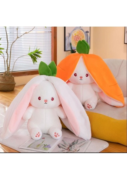 Peluş Havuç Tavşan Çantalı 50 cm Sevimli Havuç Tavşan Hediyelik modelleri