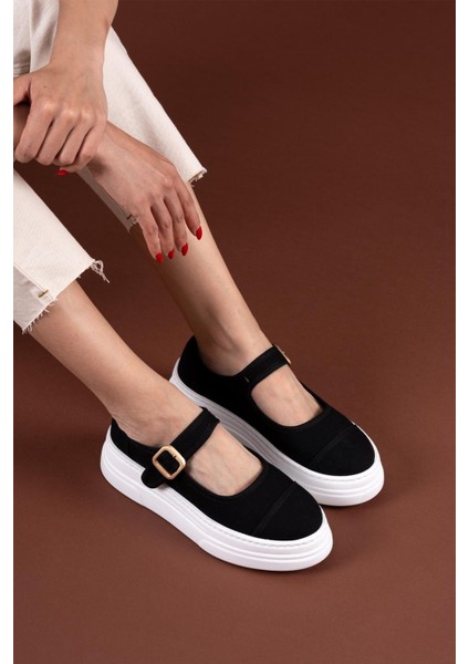 Lunni Siyah Keten Spor Ayakkabı fiyatları