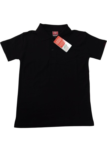 Okul Lacos Siyah Kısa Kollu