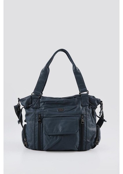 Giwer Mavi Cilt Omuz Çantası