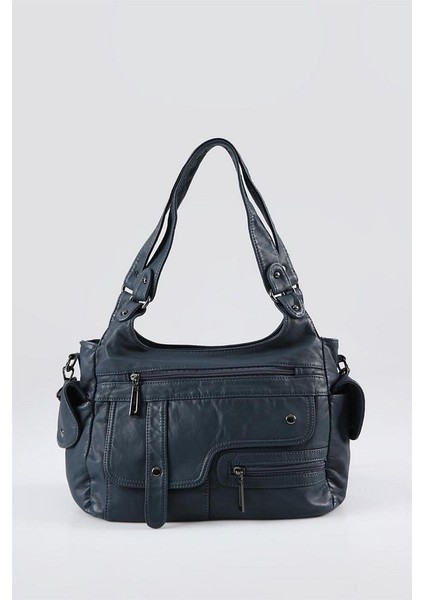 Pyser Mavi Cilt Omuz Çantası