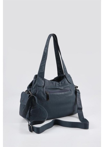 Oten Mavi Cilt Omuz Çantası modelleri