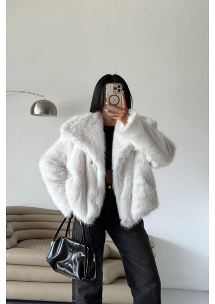 Kadın Içi Astarlı Ithal Kürk Kaban NBG111