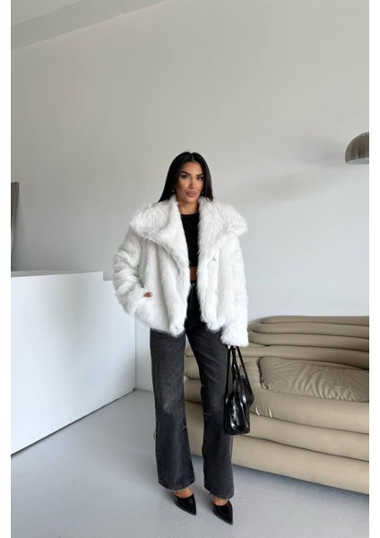 Kadın Içi Astarlı Ithal Kürk Kaban NBG111 indirimleri