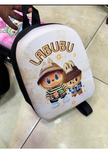 Labubu Çocuk Okul Çantası Krem