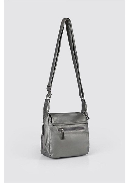 Jelli Gri Cilt Omuz Çantası modelleri