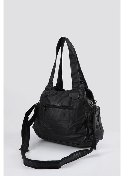 Miver Siyah Cilt Omuz Çantası modelleri