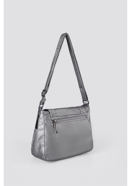 Ziwen Gri Cilt Omuz Çantası modelleri