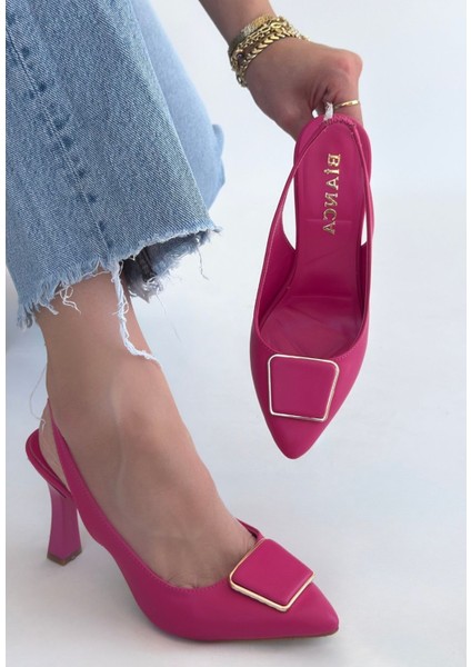 Pıert Fuşya Cilt Topuklu Ayakkabı fırsatları
