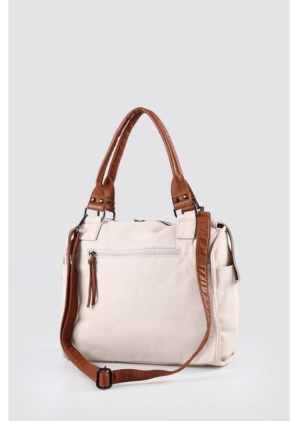 Abga Bej Cilt Omuz Çantası modelleri