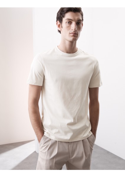 Pure Supima® Slim Fit Premium Pamuklu T‑Shirt