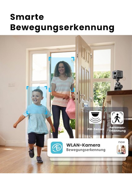 4K Mini Güvenlik Kamerası | Wifi Bağlantılı, Pır Hareket Sensörü, Gece Görüş, Uzun Pil Ömrü, Canlı Mobil Izleme, Bulut & Sd Kart Desteği, Iç Mekan Mini Kamera fırsatları