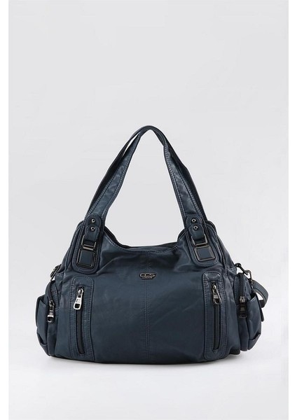 Tiwe Mavi Cilt Omuz Çantası